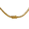 14k Yellow Gold 1.66ctw Evil Eye Diamond Charm Pendant on a 14k Yellow Gold 8.62 ctw Diamond 22" Tennis Chain Necklace - Image 13