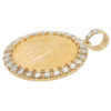 18k Yellow Gold Diamond Bezel Pendant with 1922 50 Peso 24k Gold Coin