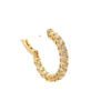 14k Yellow Gold 4.87ctw Large Diamond Huggie Earrings