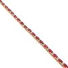 6.72ctw Ruby Diamond Bracelet