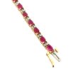 6.72ctw Ruby Diamond Bracelet