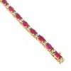 6.72ctw Ruby Diamond Bracelet