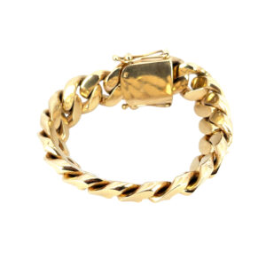 10k Yellow Gold Cuban Chain Link Bracelet