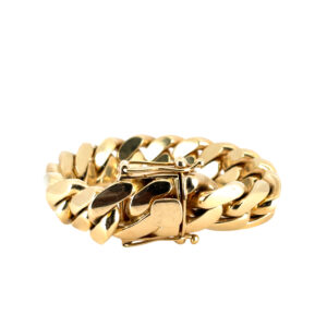 10k Yellow Gold Cuban Chain Link Bracelet