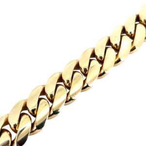 10k Yellow Gold Cuban Chain Link Bracelet