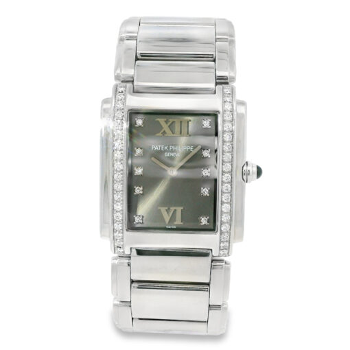 Patek Philippe 4910/10A Twenty-4 Stainless Steel Gray Dial Diamond Ladies Watch - Image 3