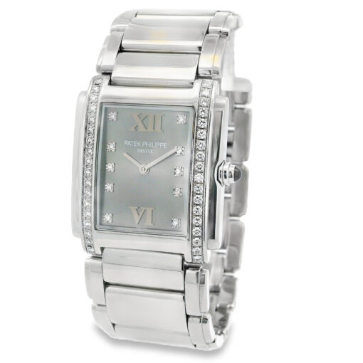 Patek Philippe 4910/10A Twenty-4 Stainless Steel Gray Dial Diamond Ladies Watch - Image 7