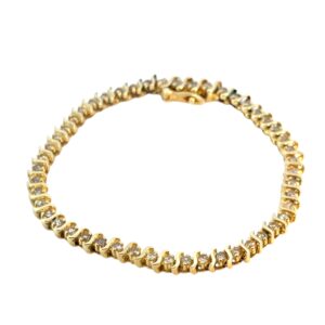 Gold Diamond Tennis Bracelet