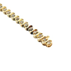 Gold Diamond Tennis Bracelet
