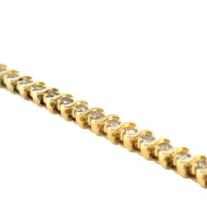 Gold Diamond Tennis Bracelet