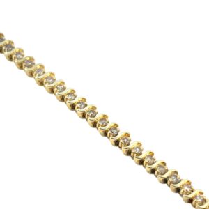 Gold Diamond Tennis Bracelet