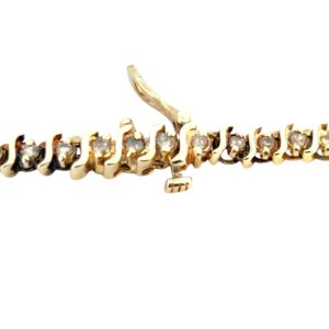 Gold Diamond Tennis Bracelet
