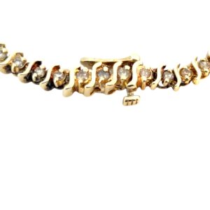 Gold Diamond Tennis Bracelet