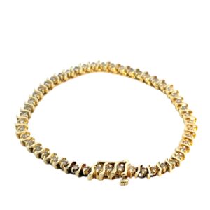 Gold Diamond Tennis Bracelet
