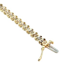 Gold Diamond Tennis Bracelet