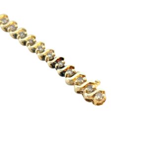 Gold Diamond Tennis Bracelet