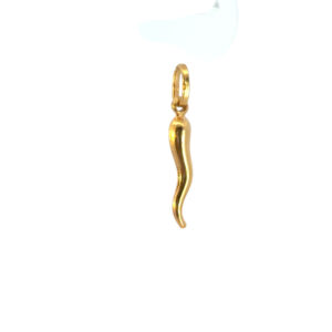 Italian Horn Gold Pendant