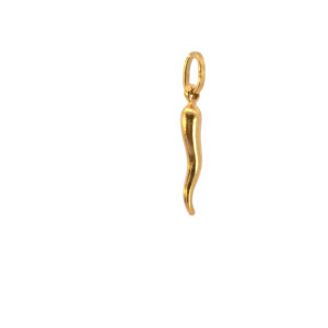 Italian Horn Gold Pendant