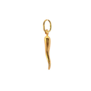 Italian Horn Gold Pendant