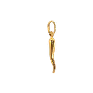 Italian Horn Gold Pendant