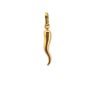 Italian Horn Gold Pendant