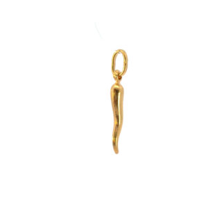 Gold Italian Horn Pendant