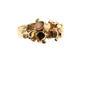 14k Gold Nugget Ring