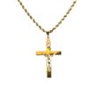 Cross Pendant Rope Necklace