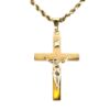 Cross Pendant Rope Necklace