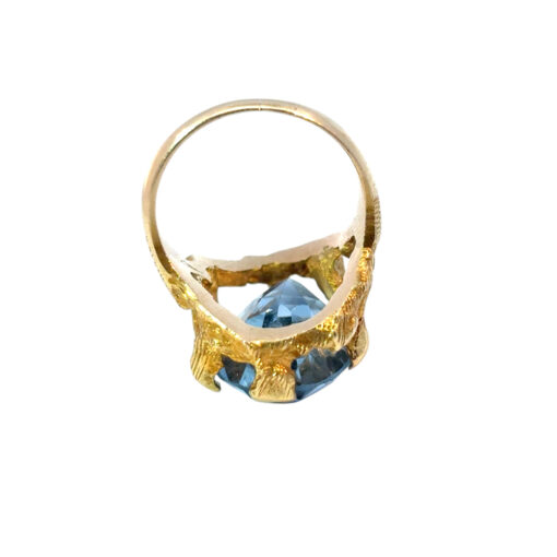 Blue Gemstone Gold Ring