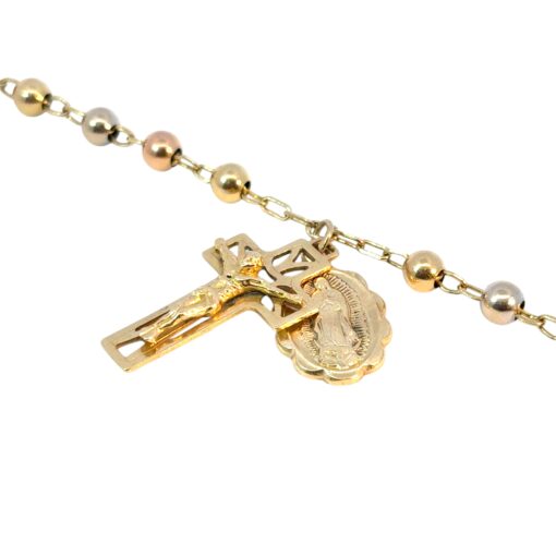 Cross Pendant Rosary Bracelet