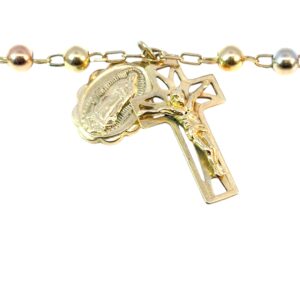 Cross Pendant Rosary Bracelet