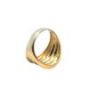 18k Gold Ridge Ring