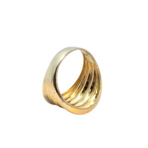 18k Gold Ridge Ring