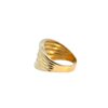 18k Gold Ridge Ring
