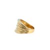 18k Gold Ridge Ring