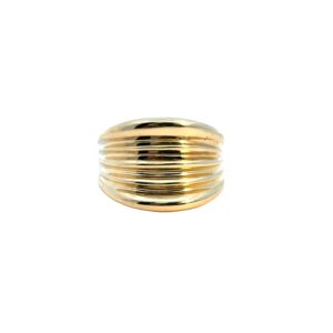 18k Gold Ridge Ring