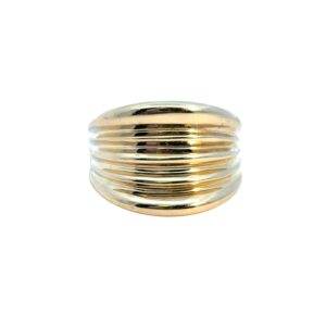 18k Gold Ridge Ring