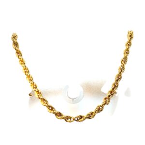 14k Gold Rope Necklace