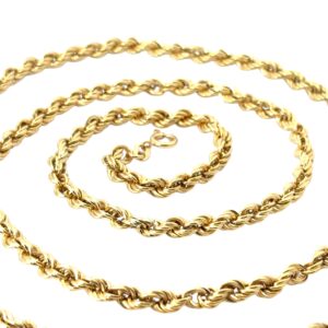 14k Gold Rope Necklace