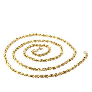 14k Gold Rope Necklace
