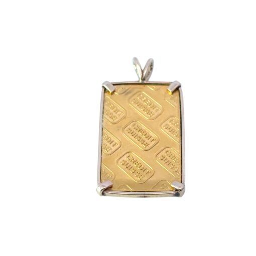 24k Gold Bar Necklace