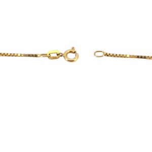 Gold Box Chain Necklace