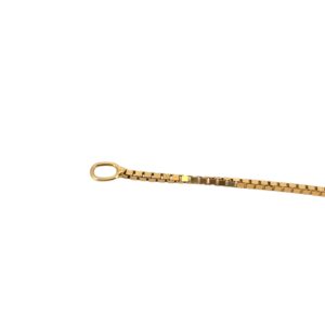 Gold Box Chain Necklace