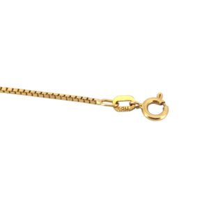 Gold Box Chain Necklace