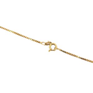 Gold Box Chain Necklace