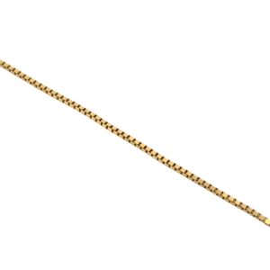 Gold Box Chain Necklace
