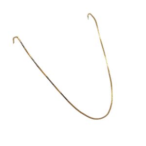 Gold Box Chain Necklace