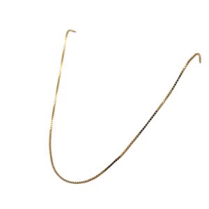 Gold Box Chain Necklace