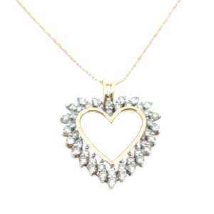 Diamond Heart Pendant Necklace